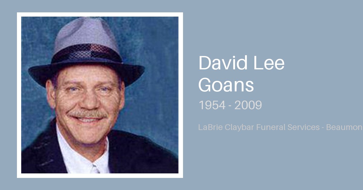 David Lee Goans - Labrie-Claybar