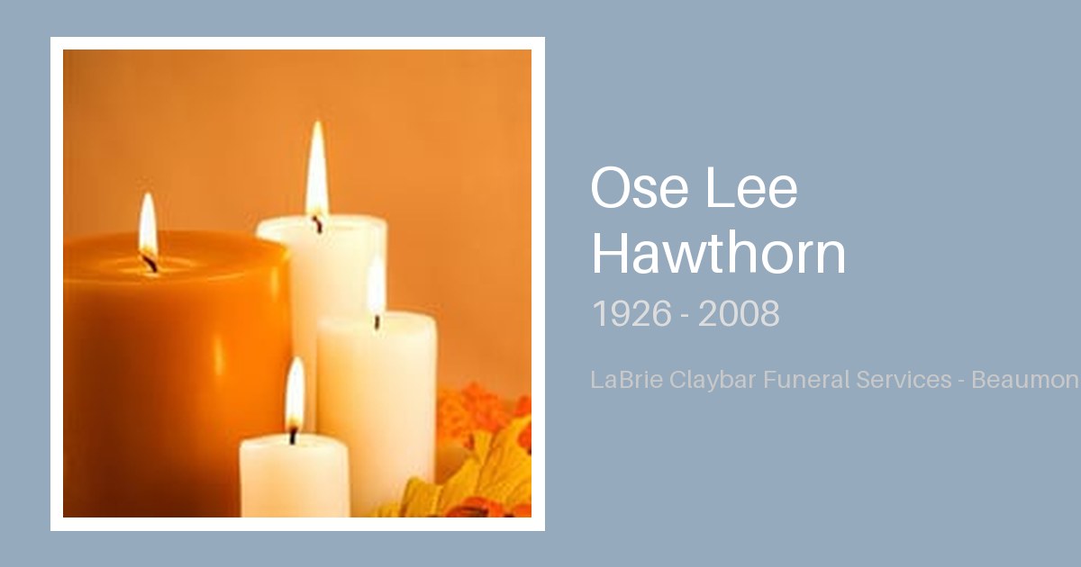 Ose Lee Hawthorn - Labrie-Claybar